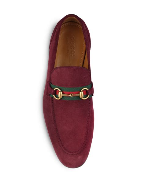 red loafers gucci|Gucci loafers suede.